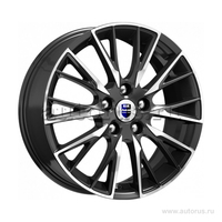 Диск литой R17 6.5J 5x108/63.35 ET50 КИК Солт алмаз черный 74142