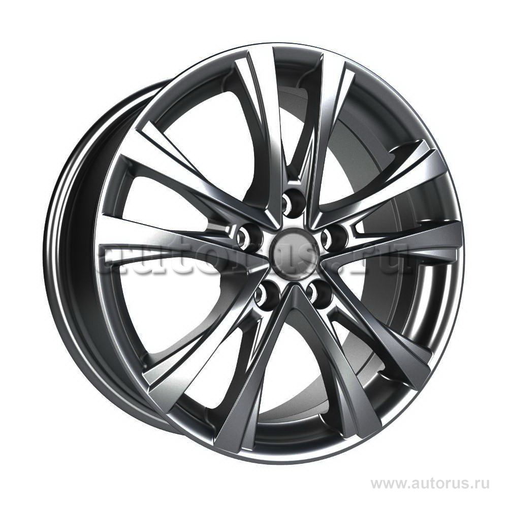 Диск литой R17 7J 5x114.3/60.1 ET39 КИК КС776 Дарк платинум 74645