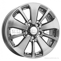 Диск литой R16 6.5J 5x114.3/66.1 ET50 КИК KC688 Silver 74789