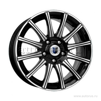 Диск литой R16 7J 4x108/65.1 ET32 КИК Сиеста алмаз черный r13194