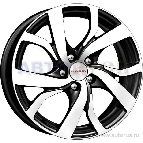 Диск литой R16 6.5J 5x108/63.35 ET50 КИК Палермо алмаз черный r13955