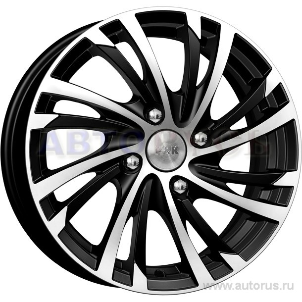 Диск литой R15 6J 4x100/60.1 ET50 КИК Мейола алмаз черный r26569