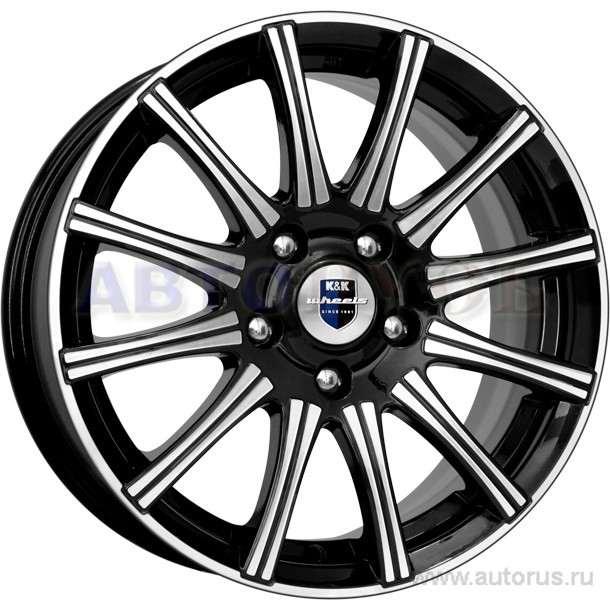 Диск литой R15 6J 4x100/60.1 ET40 КИК Сиеста алмаз черный r64731