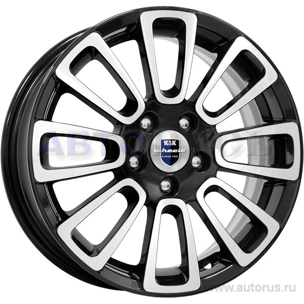 Диск литой R15 6J 4x100/60.1 ET50 КИК Неман алмаз черный r67654