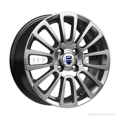 Диск литой R15 6J 4x100/54.1 ET48 КИК Неман Дарк платинум r71160