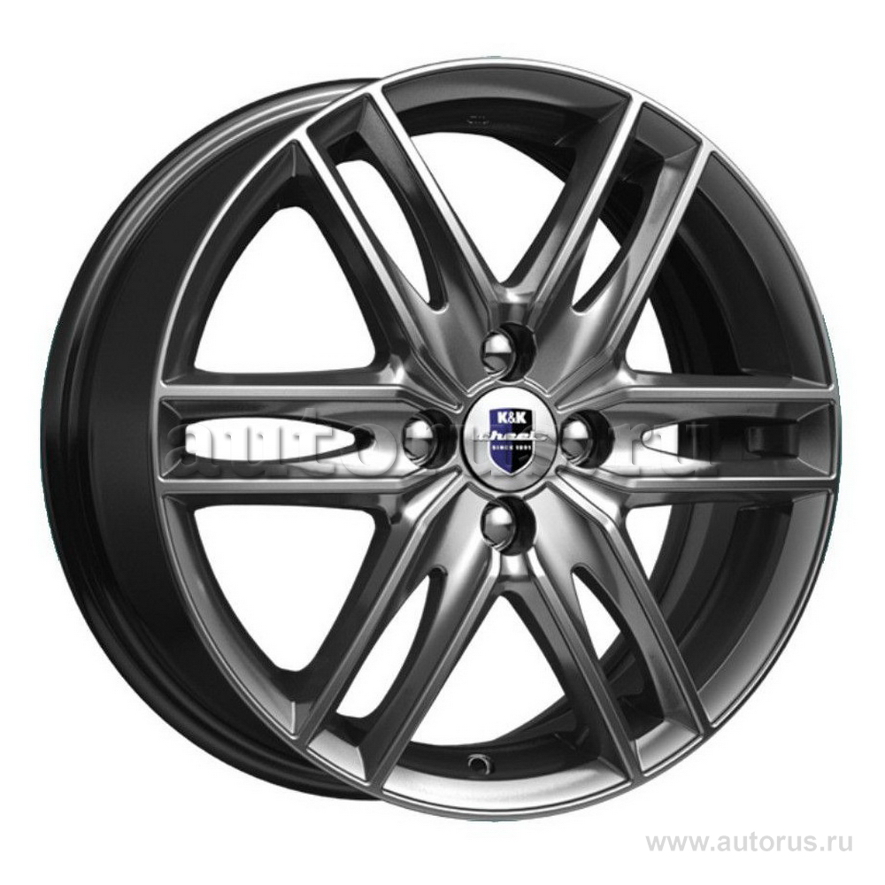 Диск литой R16 6J 4x100/60.1 ET45 КИК Монтерей Дарк платинум r71681