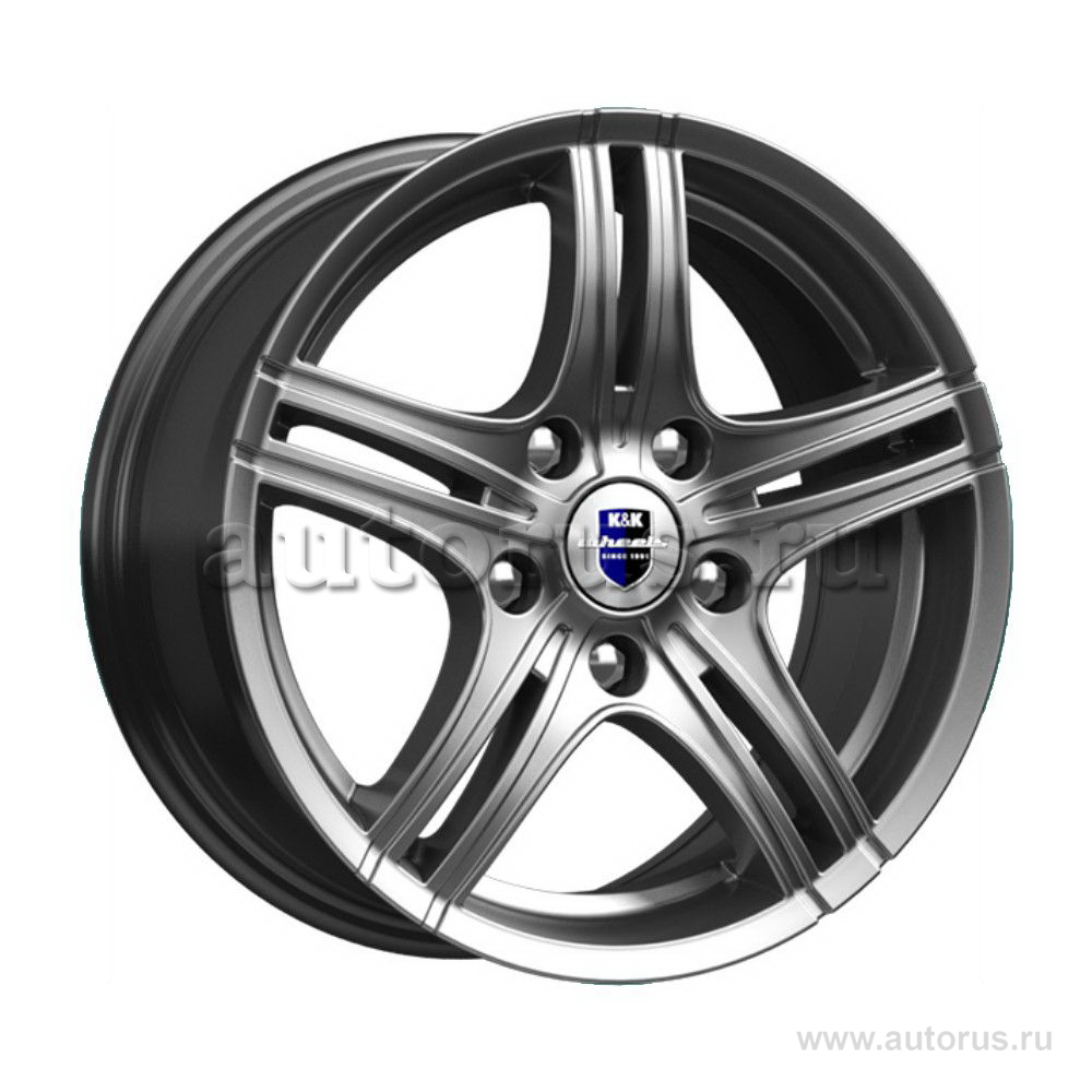 Диск литой R18 8J 5x108/67.1 ET49 КИК Омаха Дарк платинум r71691