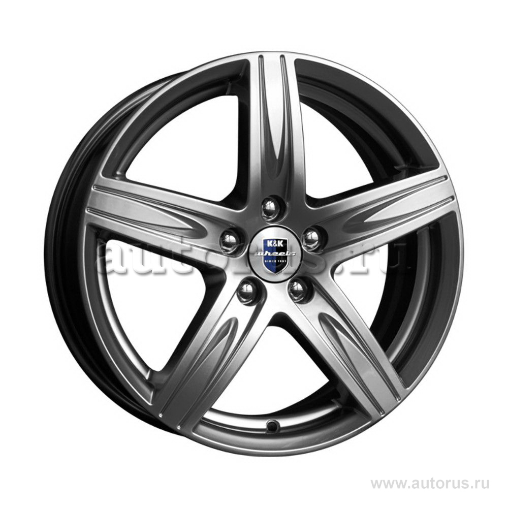 Диск литой R17 7J 5x114.3/60.1 ET45 КИК Андорра Дарк платинум r71898