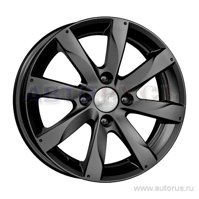 Диск литой R15 6J 4x114.3/66.1 ET40 КИК Джемини Дарк платинум r72443