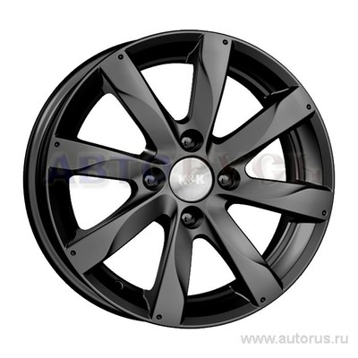 Диск литой R15 6J 4x100/56.6 ET39 КИК Джемини Дарк платинум r72455