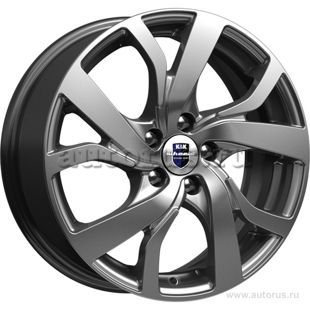 Диск литой R16 6.5J 5x108/63.35 ET50 КИК Палермо Дарк платинум r72654