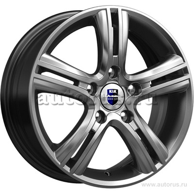 Диск литой R16 6.5J 5x108/63.35 ET50 КИК Борелли Дарк платинум r72777