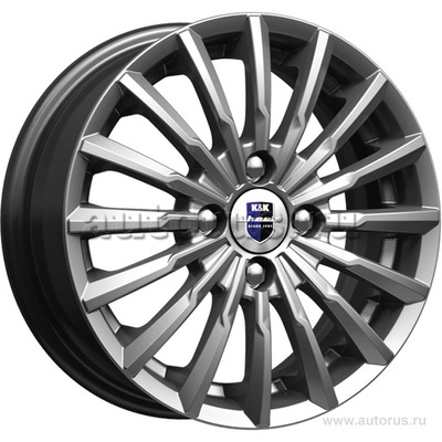 Диск литой R14 5.5J 4x100/54.1 ET46 КИК Акцент Дарк платинум r72952