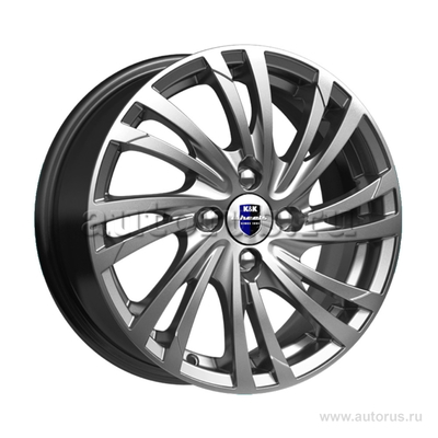 Диск литой R15 6J 4x100/60.1 ET50 КИК КС643 Дарк платинум r72977