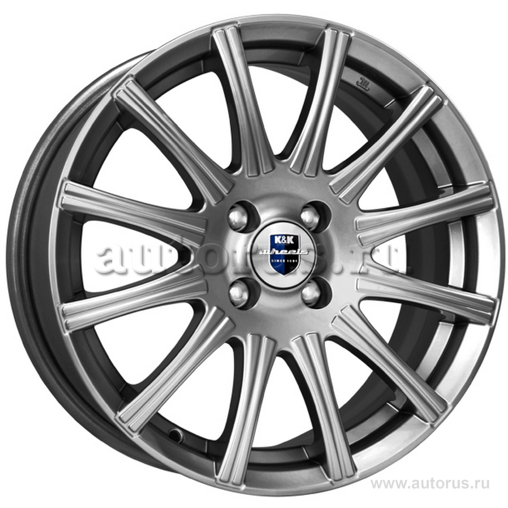 Диск литой R15 6J 4x100/60.1 ET40 КИК Сиеста Дарк платинум r73242