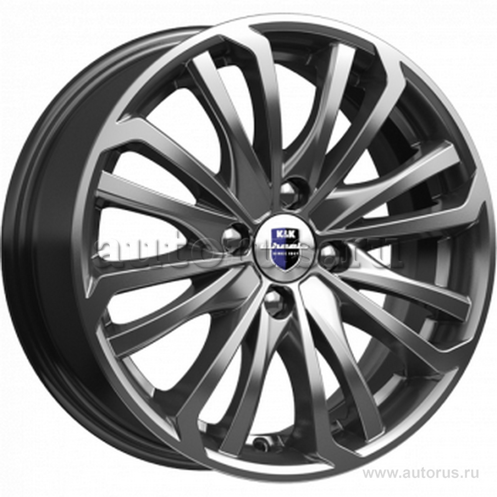 Диск литой R15 6J 4x100/60.1 ET40 КИК Рим Дарк платинум r73254