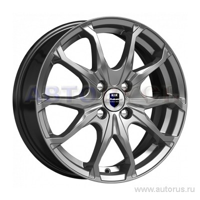 Диск литой R16 6J 4x100/54.1 ET52 КИК Brent Дарк платинум r73397