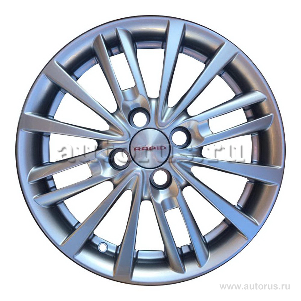 Диск литой R15 6J 4x100/54.1 ET46 КИК Модена сильвер r74549SK