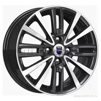 Диск литой R15 6J 4x100/54.1 ET46 КИК Модена алмаз черный r74554SK