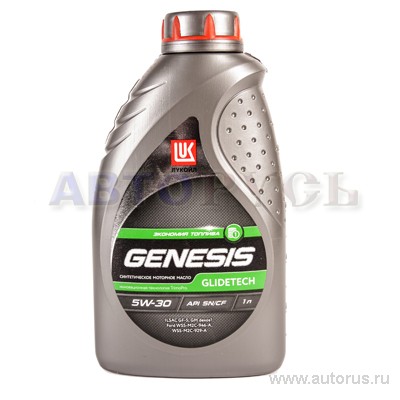 Масло моторное Лукойл Genesis Glidetech 5W30 синтетическое 1 л 1538772