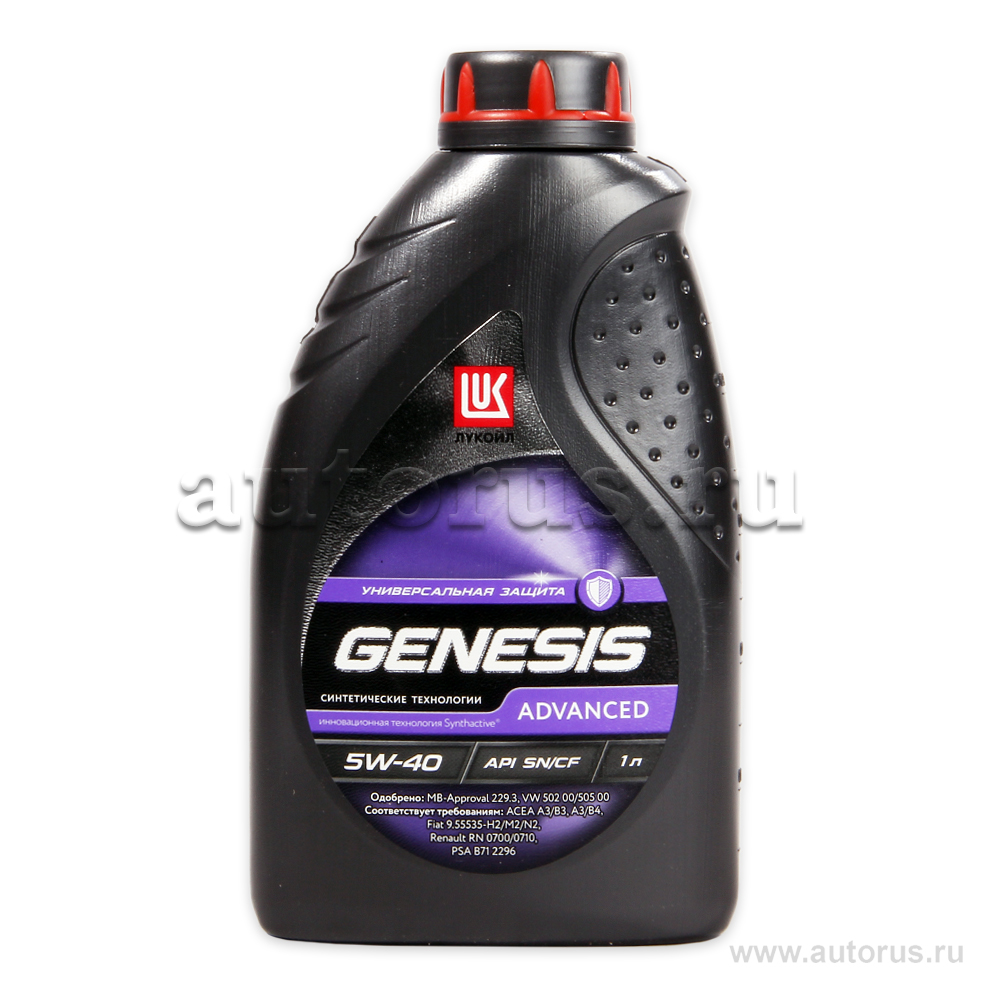 Масло моторное Лукойл Genesis Advanced 5W40 полусинтетическое 1 л 1599870