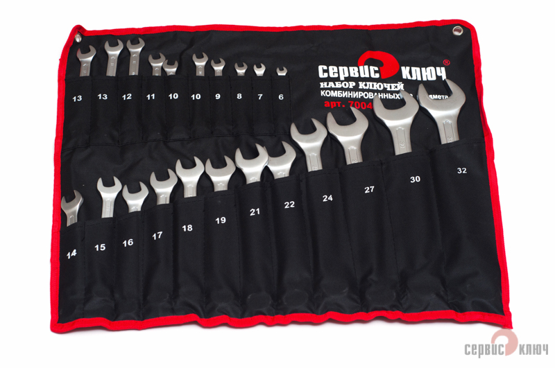 Набор ключей 22 предмета сумка (6-19, 21,22,24,27,30,32) холодный штамп CR-V