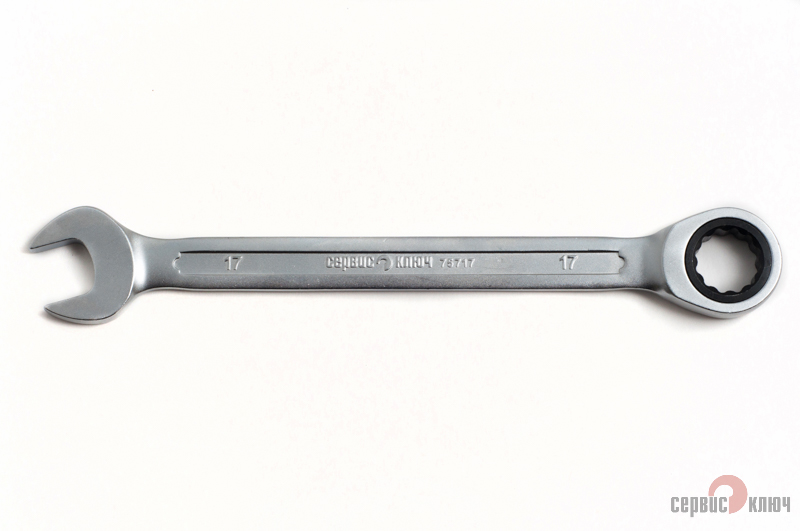 Ключ трещоточный 17мм (холодный штамп) CR-V