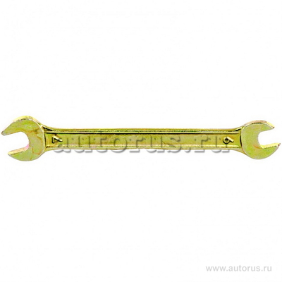 Ключ рожковый, 6x7 мм, желтый цинк СИБРТЕХ 14301