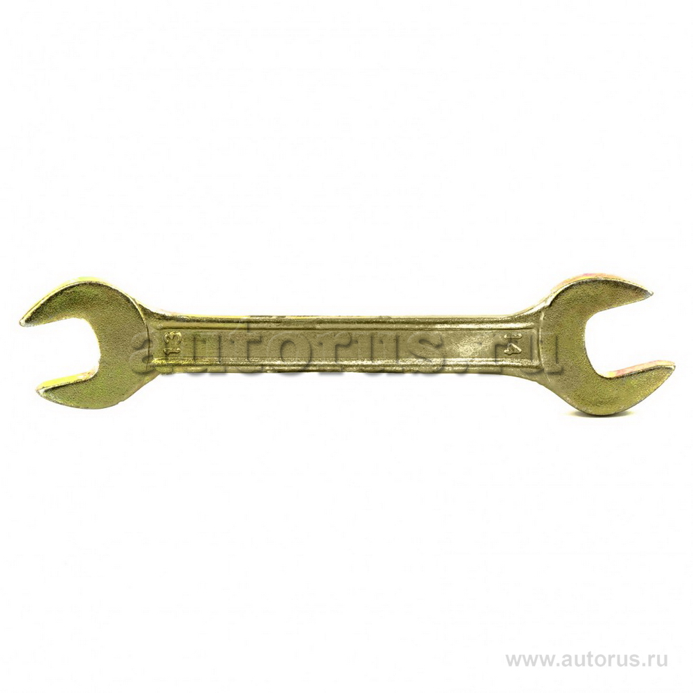Ключ рожковый, 13x14 мм, желтый цинк СИБРТЕХ 14306