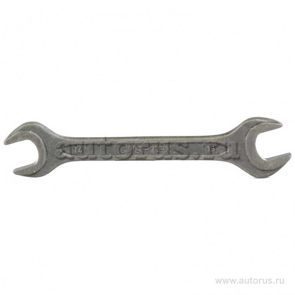 Ключ рожковый, 14x15 мм, CrV, фосфатированный, ГОСТ 2839 СИБРТЕХ 14326