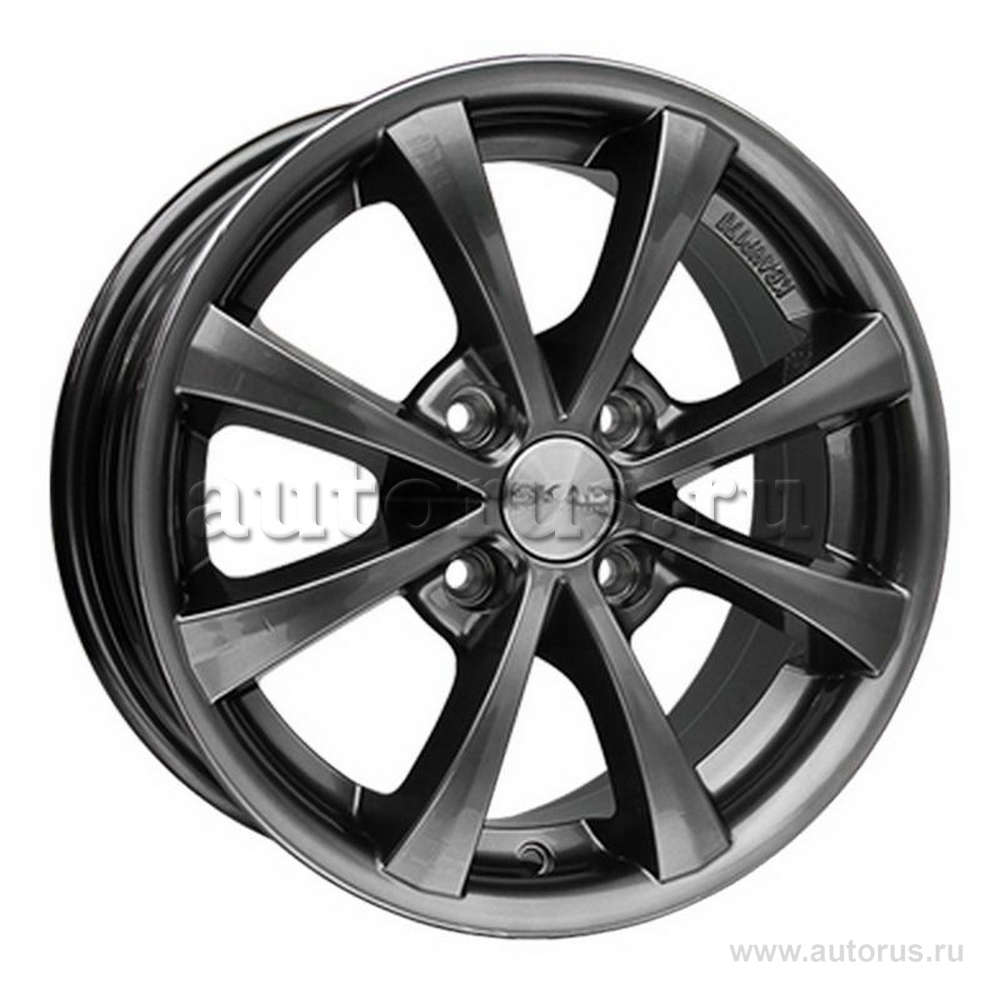 Диск литой R14 6J 4x100/67.1 ET38 СКАД Каллисто графит 0260127