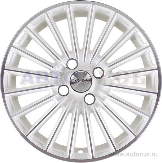 Диск литой R15 6J 4x100/54.1 ET48 СКАД Веритас алмаз белый 062 14 24