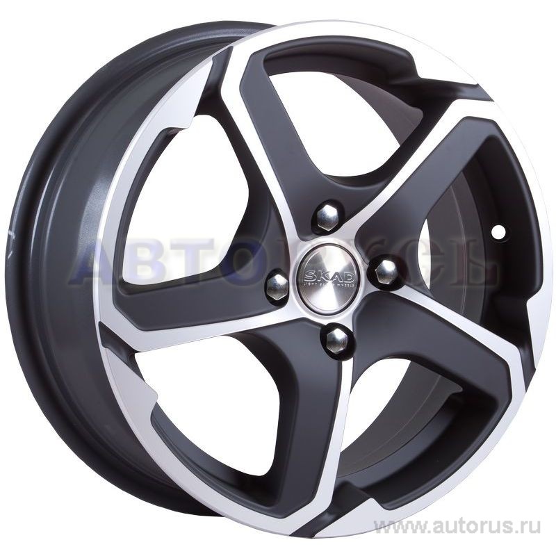 Диск литой R15 6J 4x100/67.1 ET38 СКАД Аллигатор алмаз матовый 113 00 31