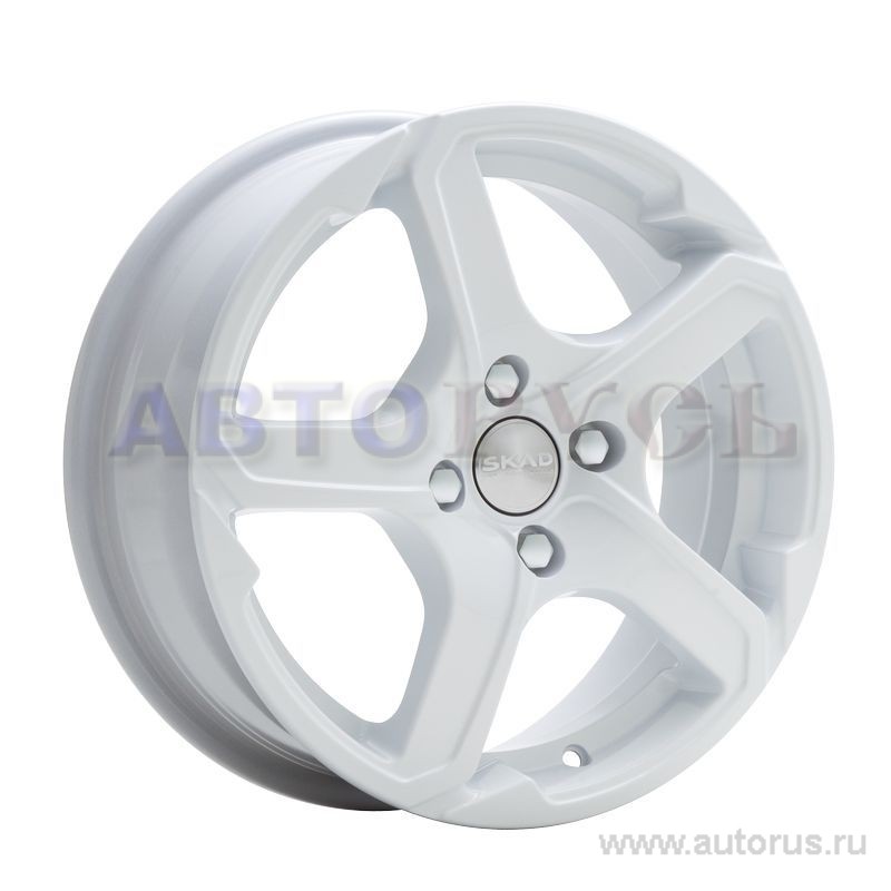 Диск литой R15 6J 4x100/67.1 ET45 СКАД Аллигатор белый 113 05 23