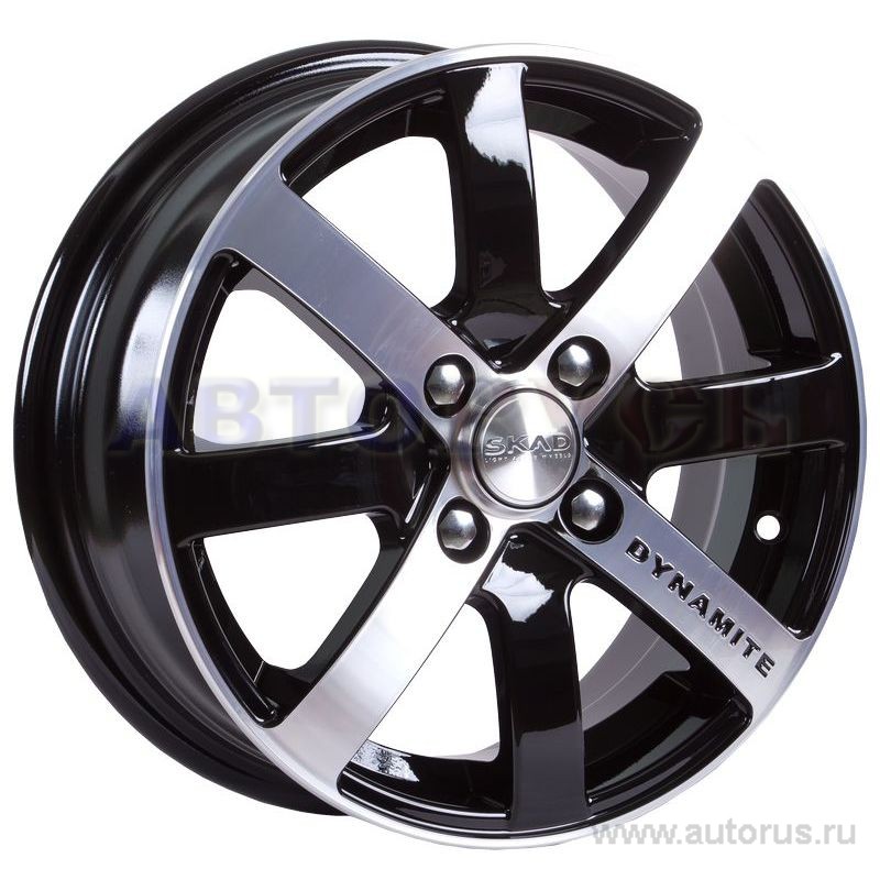 Диск литой R14 5.5J 4x100/67.1 ET38 СКАД Динамит алмаз 1220005