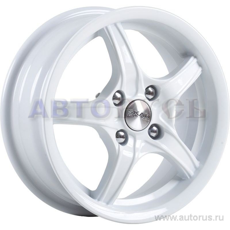 Диск литой R14 5.5J 4x100/67.1 ET38 СКАД Стинг белый 1260023