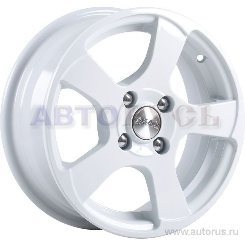 Диск литой R14 5.5J 4x100/67.1 ET35 СКАД Акула белый 1330123