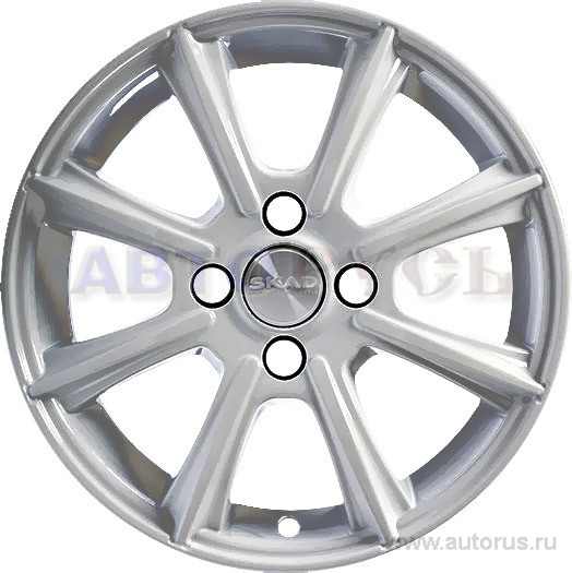 Диск литой R14 5.5J 4x100/67.1 ET38 СКАД Монако S 167 01 08