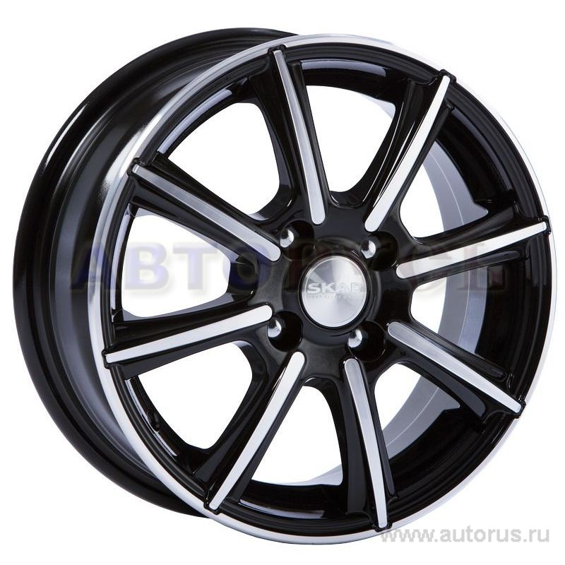 Диск литой R14 5.5J 4x100/67.1 ET43 СКАД Монако алмаз 167 02 05