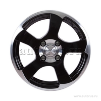Диск литой R16 6J 4x100/54.1 ET52 СКАД Акула алмаз 169 08 05