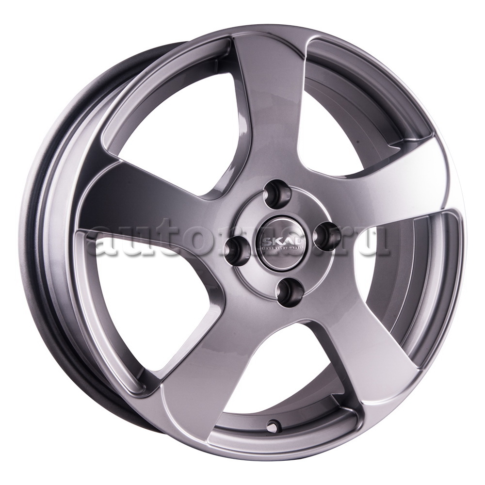 Диск литой R16 6J 4x100/54.1 ET52 СКАД Акула S 169 08 08