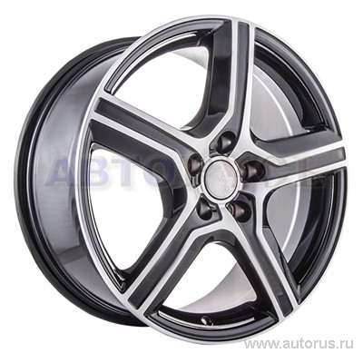 Диск литой R17 7.5J 5x114.3/66.1 ET40 СКАД Драйв black glossy polished 1836405