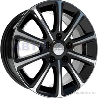 Диск литой R16 6.5J 5x114.3/67.1 ET38 СКАД Милан алмаз 2130105