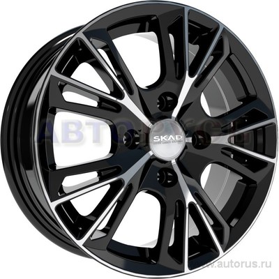 Диск литой R15 6J 4x100/54.1 ET45 СКАД Монреаль алмаз 2680205