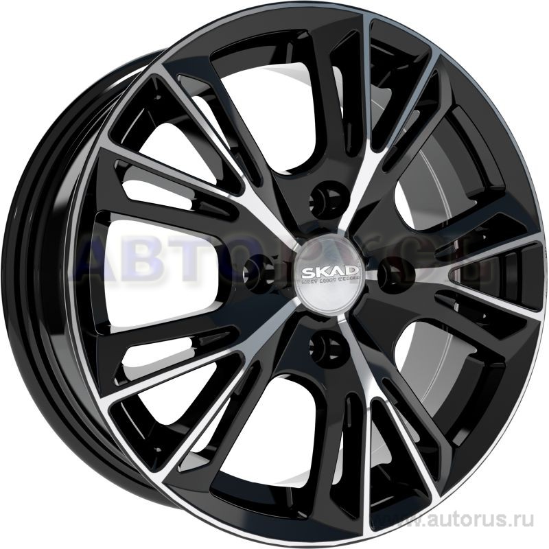 Диск литой R15 6J 4x100/54.1 ET48 СКАД Монреаль алмаз 2680305