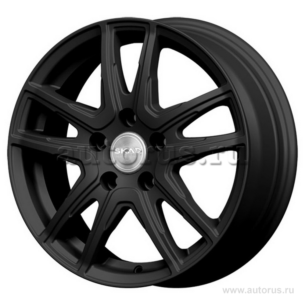 Диск литой R16 6J 4x100/60.1 ET41 СКАД Сидней черный бархат 3150025