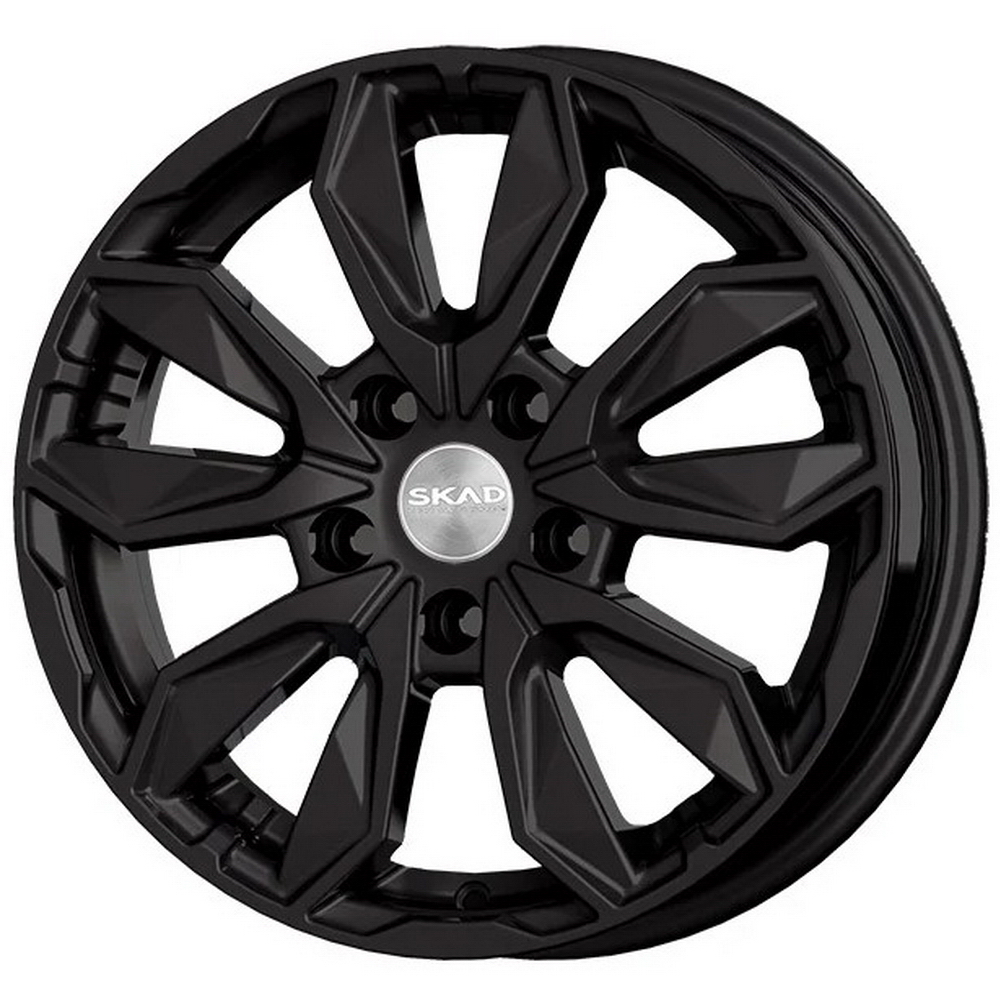 Диск литой R16 6J 4x100/60.1 ET41 СКАД Сочи черный бархат 3160025