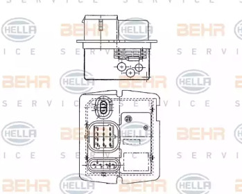Отопление и вентиляция BEHR/HELLA для RENAULT KANGOO (KC0/1_) 1.4 (KC0C, KC0H, KC0B, KC0M)