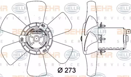 Система охлаждения BEHR/HELLA для VW GOLF II (19E, 1G1) 1.8 GTI 16V