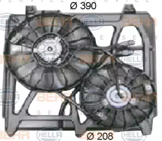 Вентилятор BEHR/HELLA для KIA SORENTO I (JC) 2.4